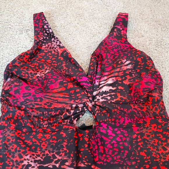 City Chic Animal Print One Piece - Picture 2 of 9